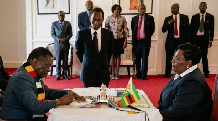 President Mnangagwa and Prosecutor-General Justice Loice Matanda-Moyo