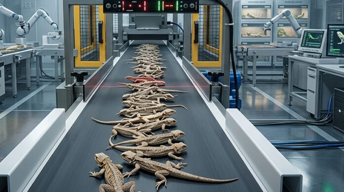 fake lizards noodles video