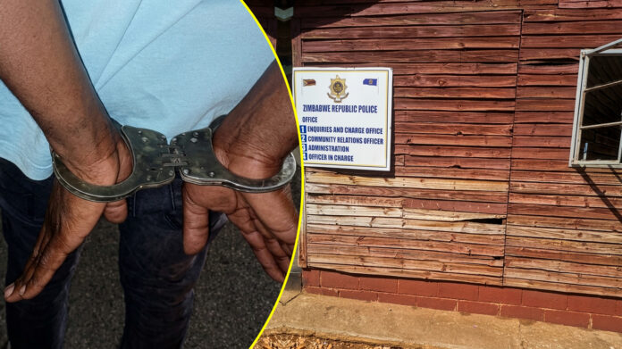 man arrested zrp tshabalala police station charge office police base