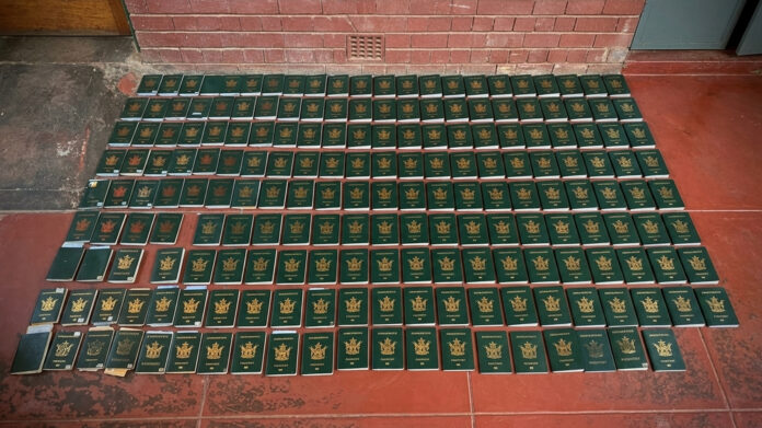 man caught with 582 zimbabwean passports in south africa