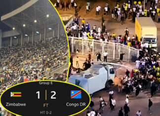How police killed another Warriors football fan at National Sports Stadium as DRC beats Zimbabwe 2-1